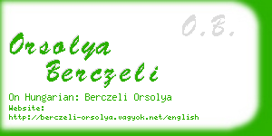 orsolya berczeli business card